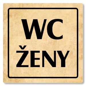 WC ženy, 118x118mm, pergamen, Arizona